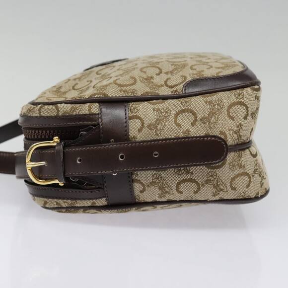 CELINE C Macadam Canvas Shoulder Bag Brown - Picture 4 of 13